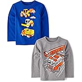 The Children's Place,Baby Boys,and Toddler Assorted Everyday Long Sleeve Graphic T-Shirts