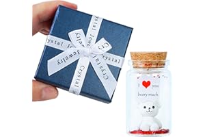 SHITAILU Gift for Her Him, Anniversary Present for Wife Husband, Romantic Love Gifts for Boyfriend Girlfriend, Decor for Valentine, Long Distance Relationship, Christmas (White bear)