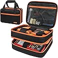 Carrying Case Compatible with Klein Tools ET310 AC Circuit Breaker Finder & RT250 GFCI Outlet Tester & Electrical Test Kit,Circuit Tester Storage Organizer Fits for Digital Multimeter,Clamp Meter