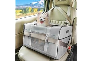Petsfit Travel Pet Carrier for Large Cats (up to 20 lbs), Soft-Sided Dog Car Travel Carrier with Patented Buckle and Soft Pad