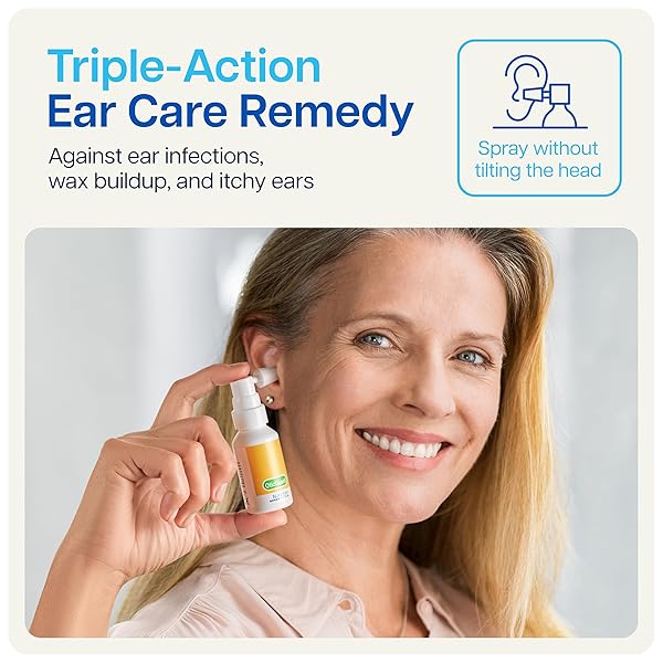 NAVEH PHARMA OTIC GUARD – NATURAL EAR SPRAY DROPS | ORGANIC HERBAL SWEET OIL BLEND 3 IN 1| ITCHY EAR, SWIMMER’S EAR, & EAR WAX REMOVAL | CLOGGED EARS | 0.5 FL OZ