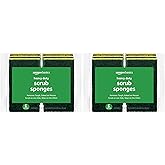 Amazon Basics Cleaning Sponges, Multipurpose, Heavy Duty Scrub Sponges, Yellow/Green, 12-Pack (2 Packs of 6)