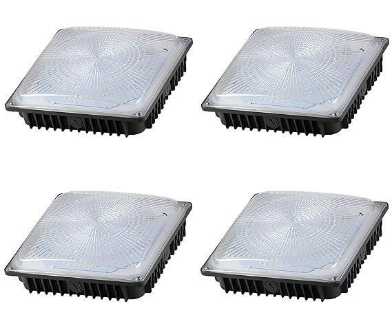 Led Waterproof Canopy Light Fixture 65w 7 500 Lumens Internal