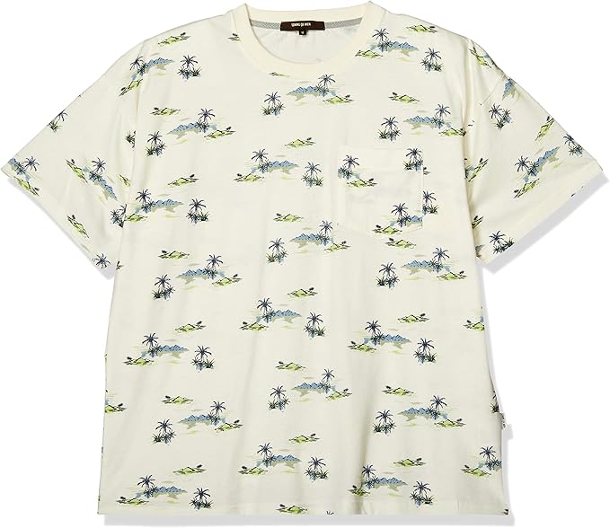 Amazon コム サ メン ホームウェア半袖 アイランドプリント柄