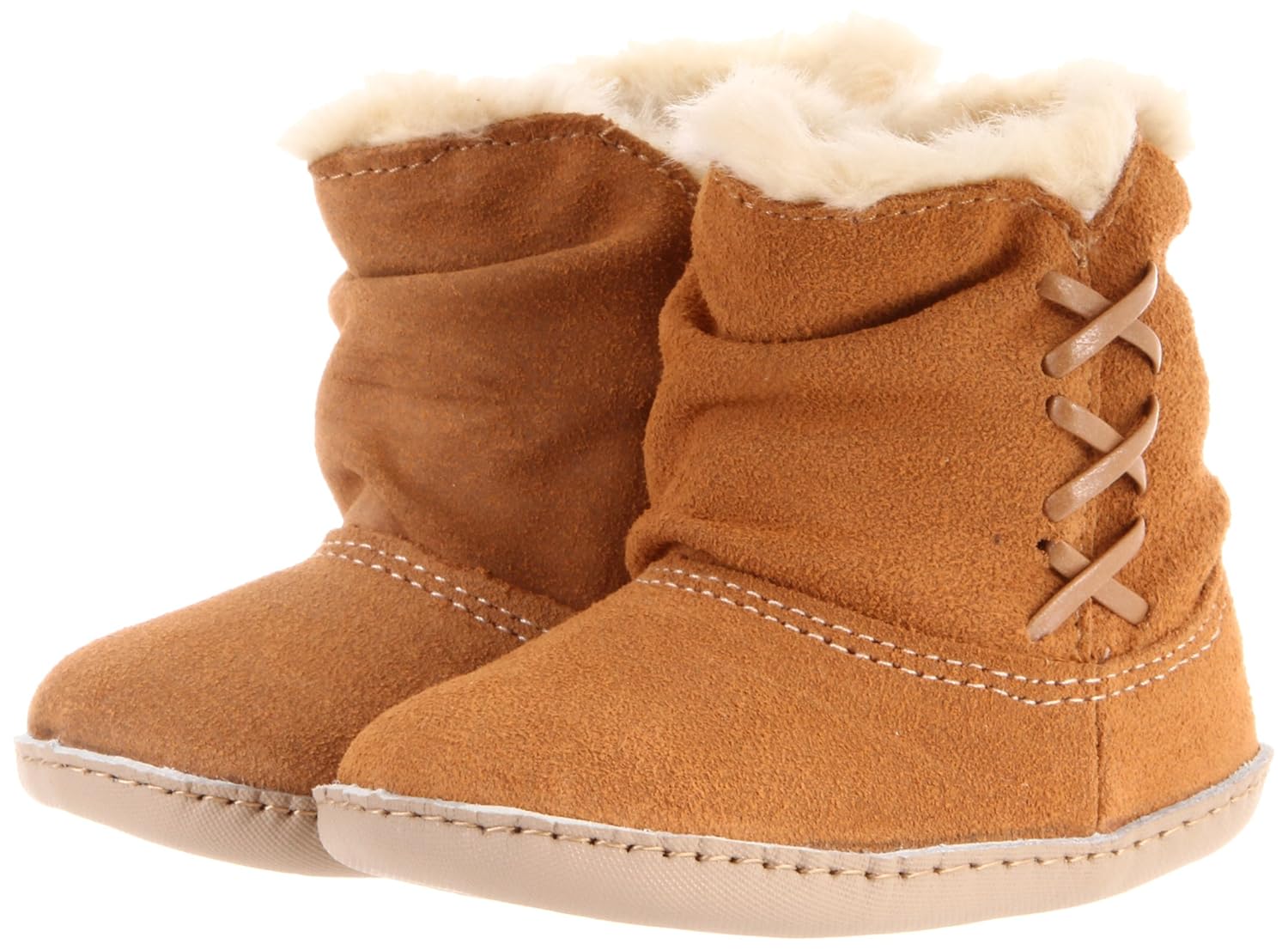 Robeez Mini Shoez Winter Rush Boot (Infant/Toddler), Camel