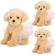 Amazon.com: Junkin 3 Pcs Ballerina Dog Plush Ballerina Stuffed ...