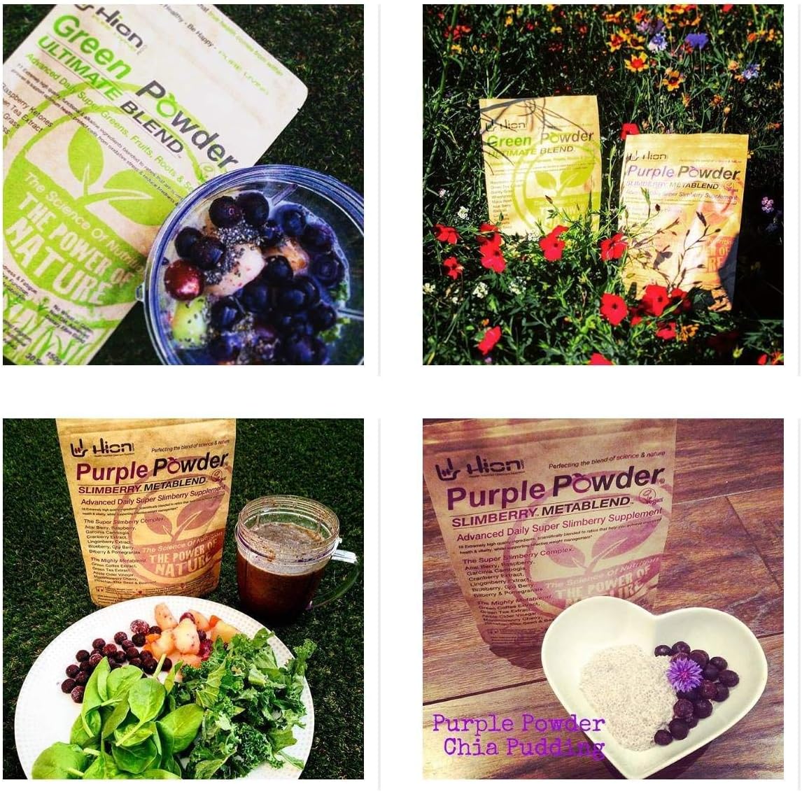 Hion Combo Pack - Green Powder & Purple Powder - Image 4