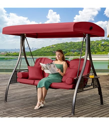 Cojin Balancin Jardin Exterior Coju00edn Plegable Para Columpio