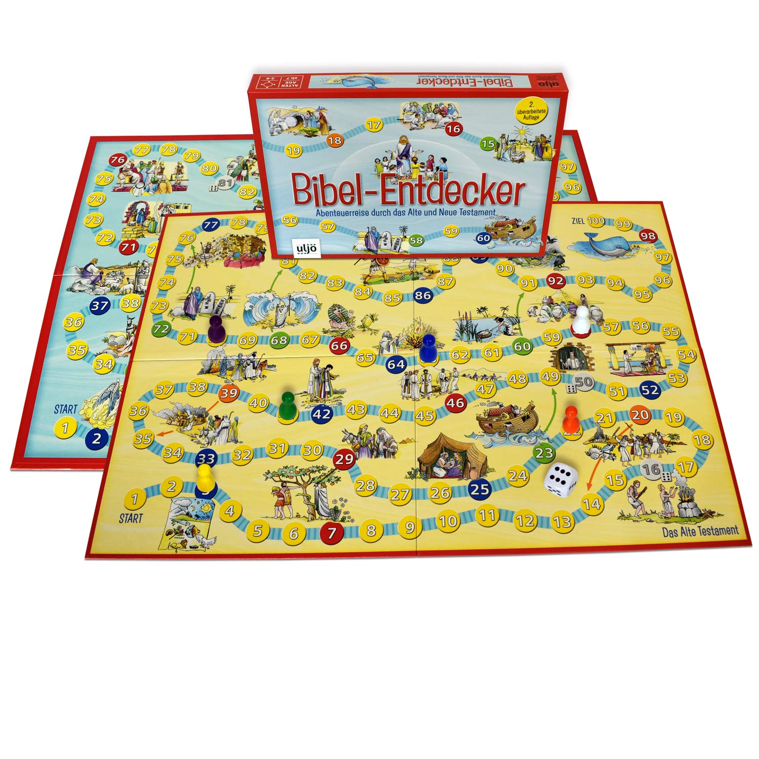 MaMeMi Bible Explorer Board Game, 2-6 Players, Age 7 and Up