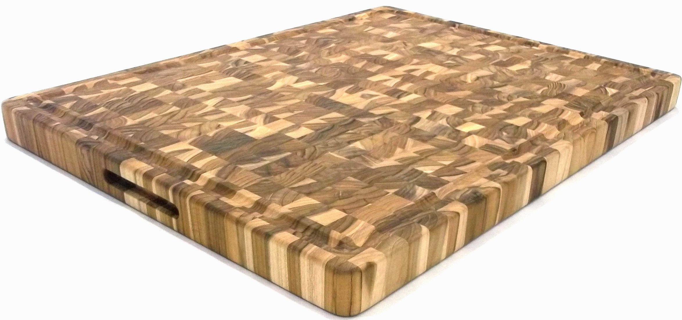 Sablerock Solid Teak Large End Grain Professional Butchers Block/Wooden
