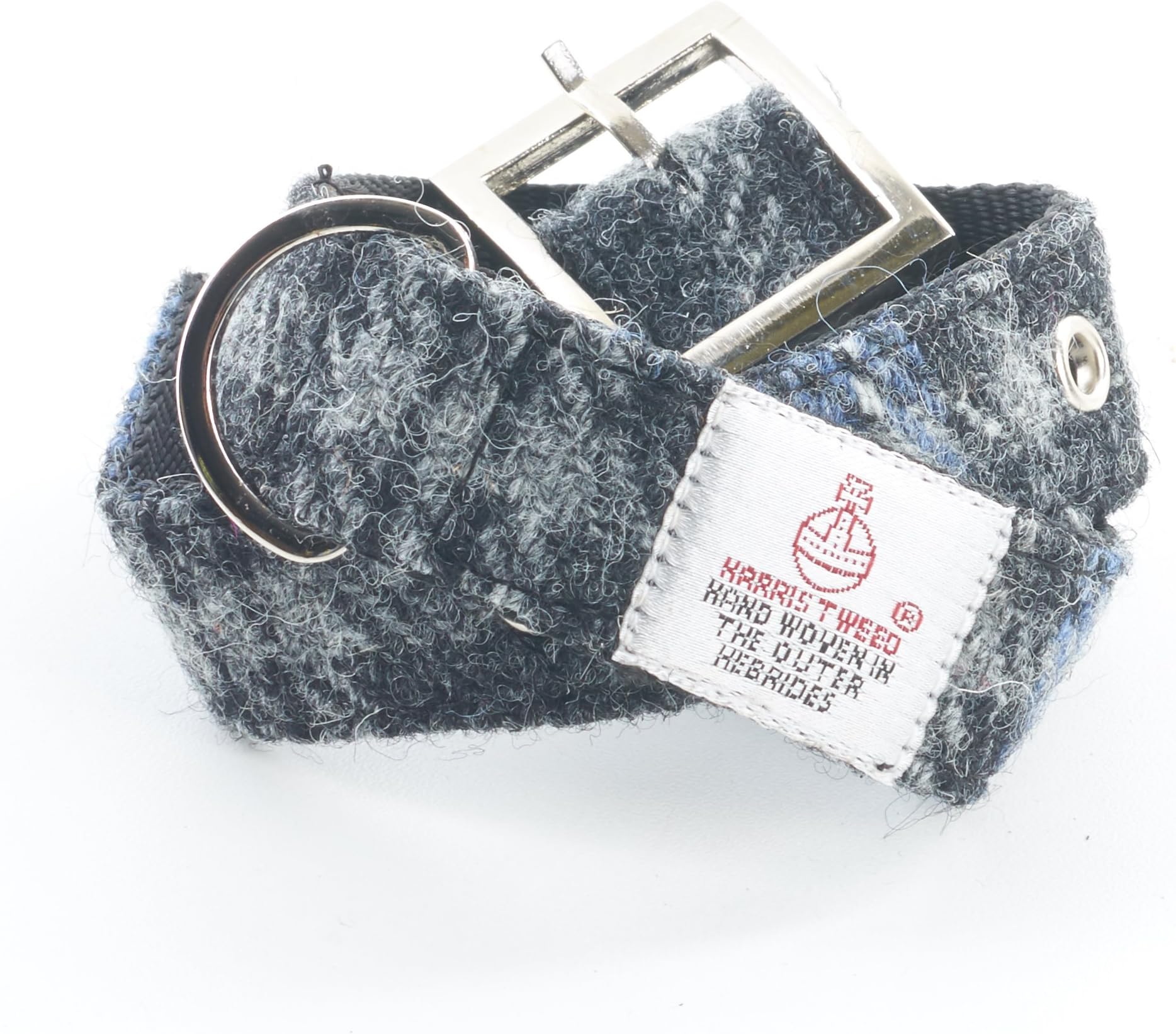 Hebridean Ice Dog Collar in Stunning Harris Tweed (Medium)