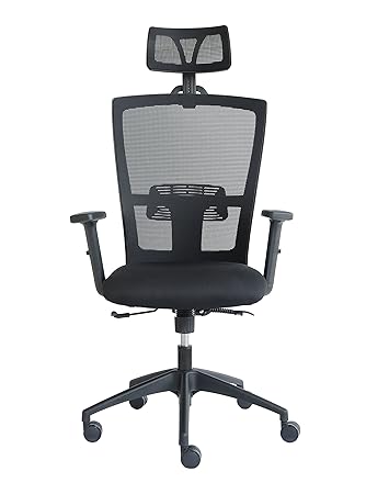 DeckUp Vernon High Back Executive Office Chair (Black)