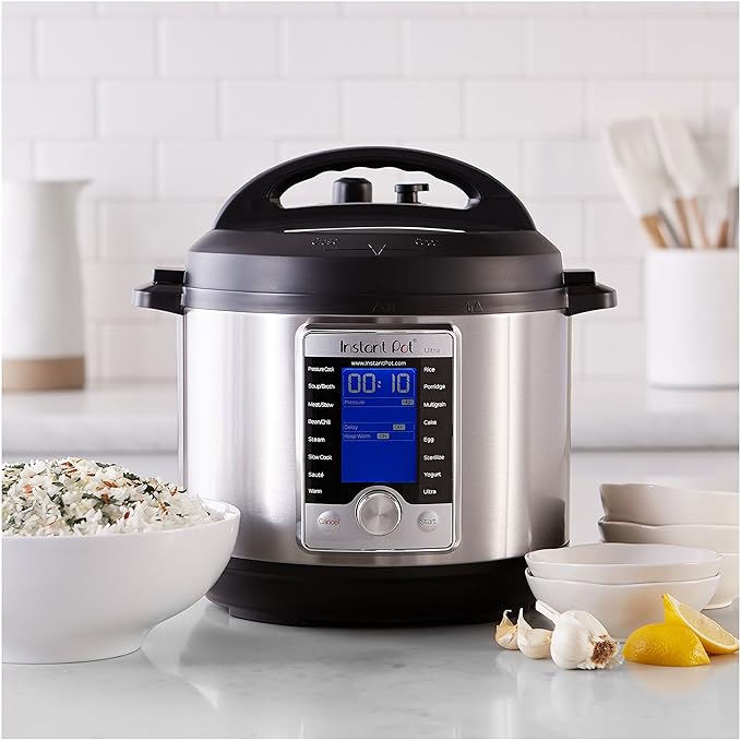 Instant Pot Ultra 6 Qt 10-in-1 Multi- Use Programmable Pressure Cooker, Slow Cooker, Rice Cooker, Yogurt Maker, Cake Maker, Egg Cooker, SautÃ©, Steamer, Warmer, and Sterilizer