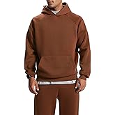 Project Titan Men's Relaxed Fit Cotton Raglan Sleeve Hoodies Pullover Hooded Sweatshirt Casual Long Sleeve Shirts with Pocket