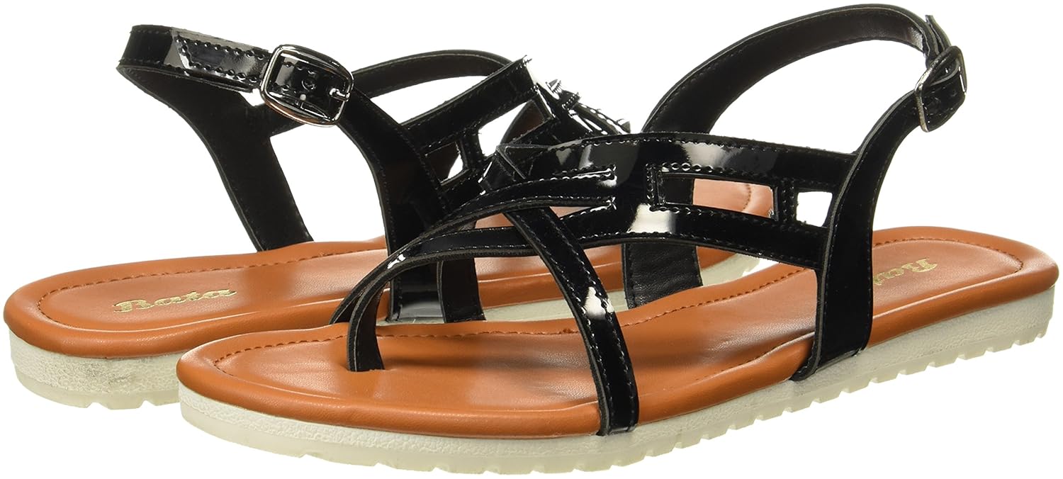 bata women's blair black fashion sandals - 5 uk/india (38 eu)(5616400)