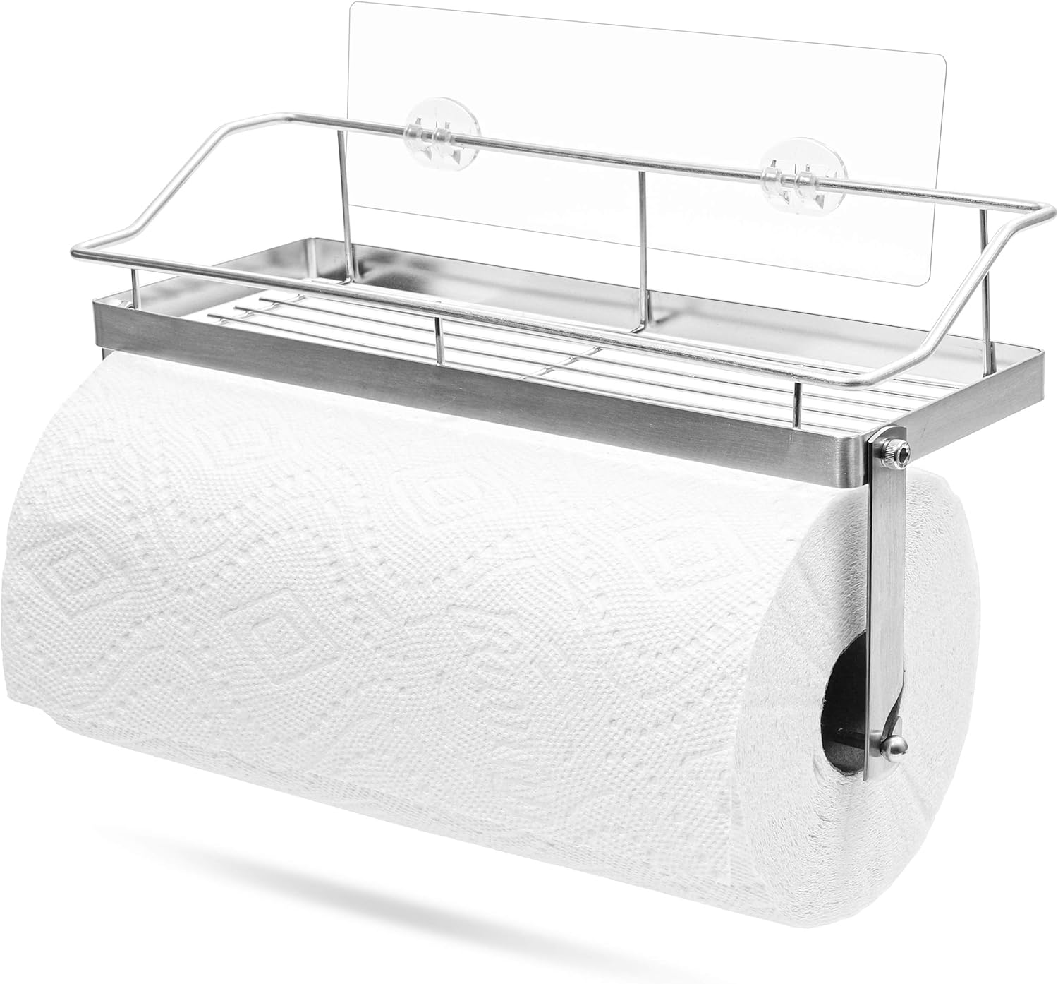 Wall Mount Shelf Paper Towel Holder, Stainless Steel