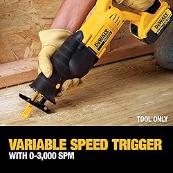 DEWALT 20V MAX Reciprocating Saw, 3,000 Strokes Per