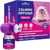 Beloved Pets Cat Calming Diffuser &amp; Pet Anti Anxiety Products - Feline Calm Pheromones Plug in &amp; Cats Stress Relief Comfort Helps with Pee, New Zone, Aggression