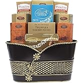 Rich Chocolate Gift Basket – Gourmet Assortment with Cocoa Truffles, Caramel & Sea Salt – Ideal for Birthdays, Celebrations, 