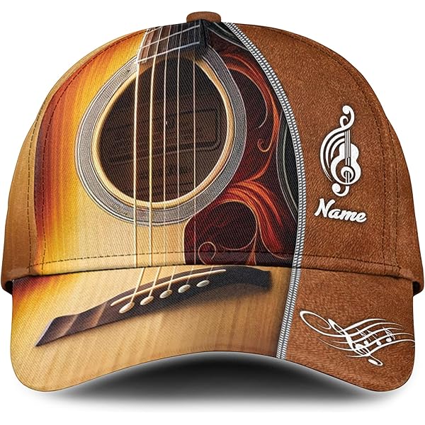 Amazon.com: Guitar Classic 客製化姓名經典帽/帽子個性化姓名愛