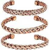 Touchstone copper bracelets | gift for men women |adjustable 100% pure solid real magnetic jewelry | handmade bracelet set combo | rope braided tibetan bangles.