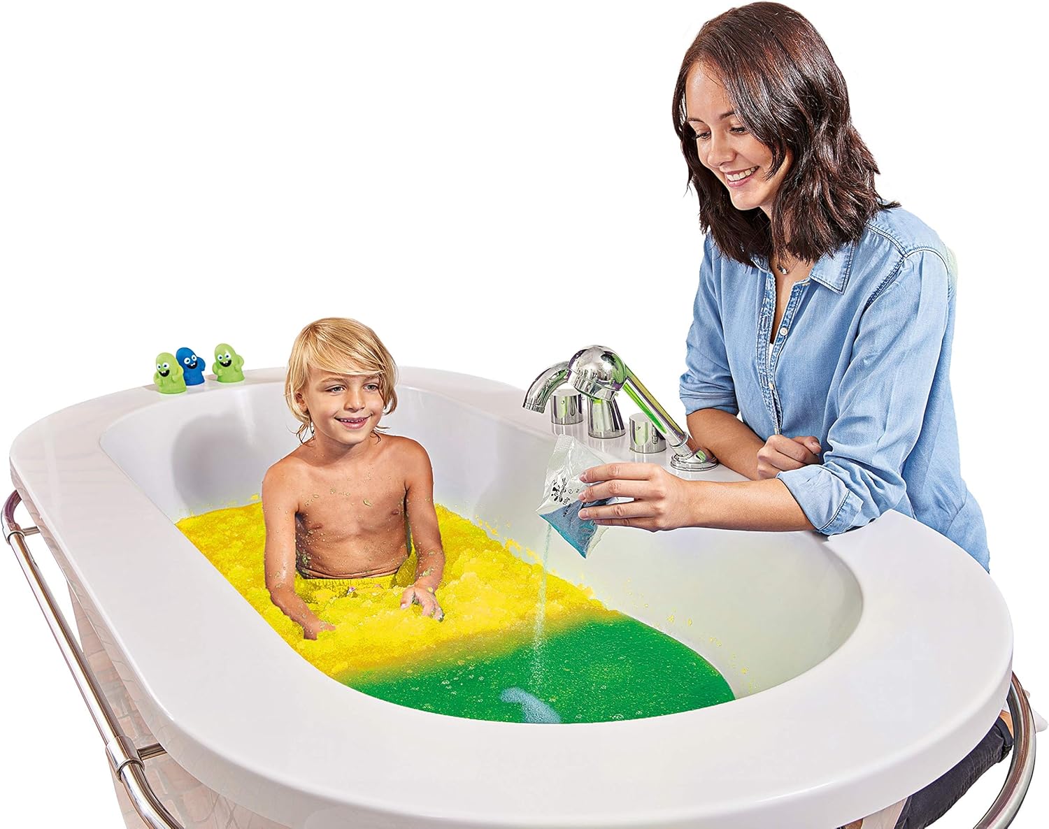 ZIMPLI, Eco Colour Change Gelli Baff Yellow to Green, 1 Bath or 6 Play Uses - Image 3