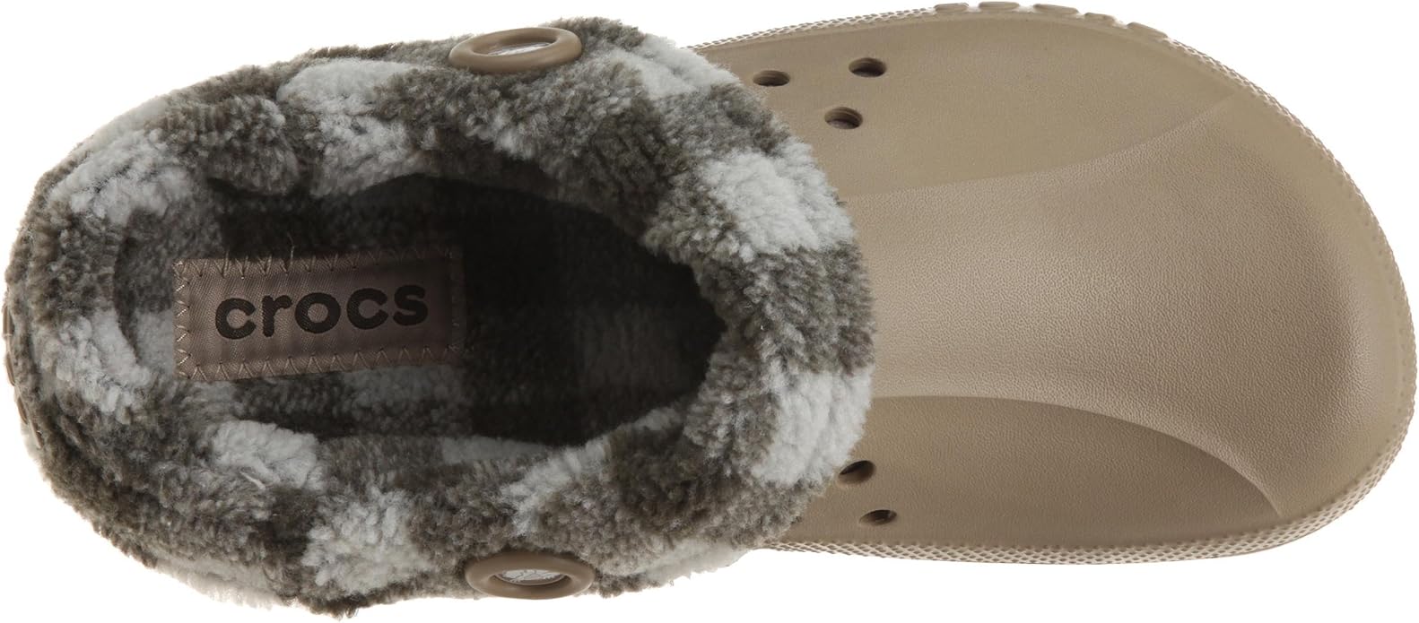 crocs blitzen polar fleece clog