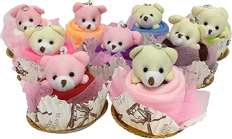 Amazon 人形付きギフトハンカチ ストラップ付き 30個セット タオルセット ホーム キッチン オンライン通販