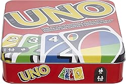 Mattel Games UNO Card Game for Family Night, Travel