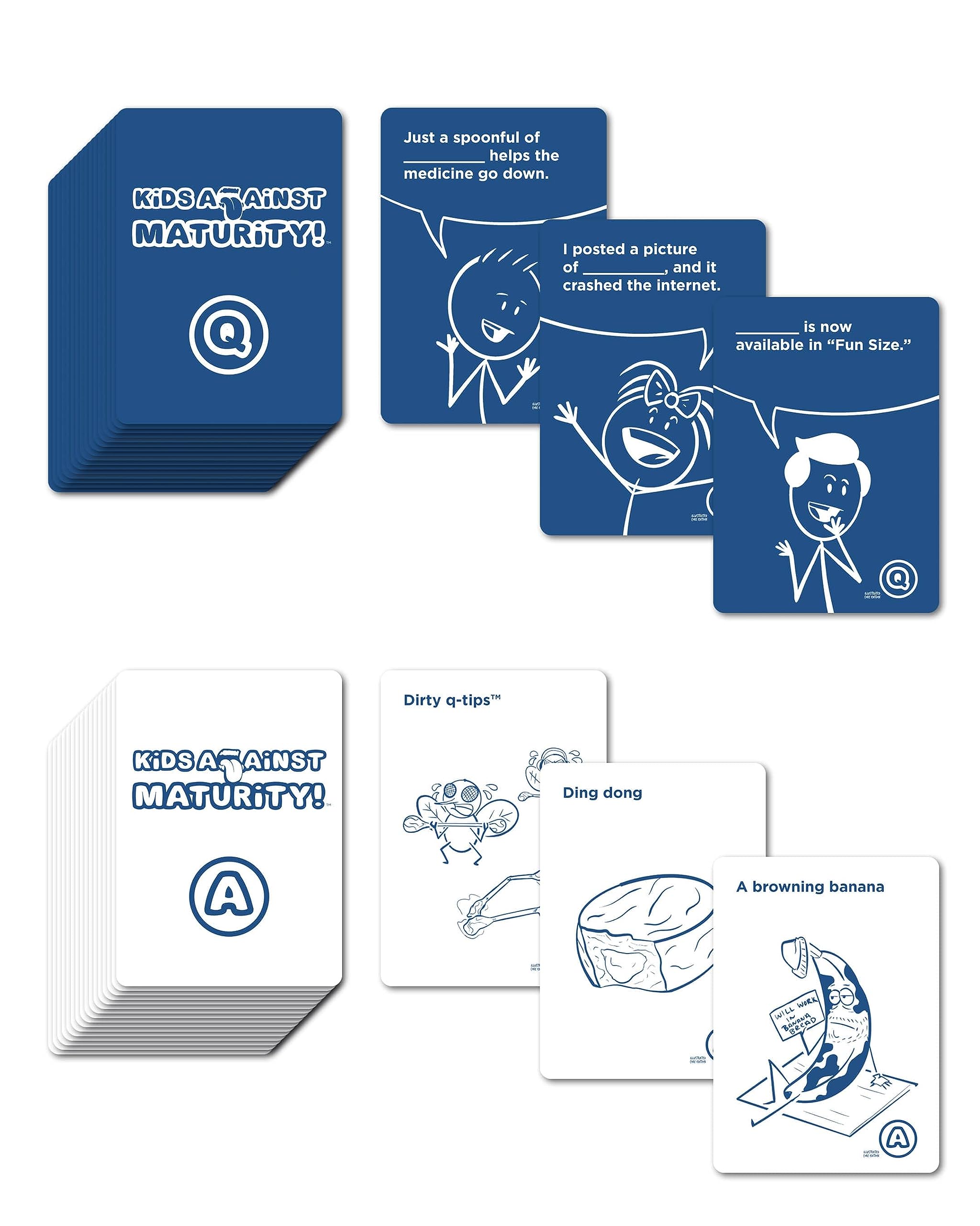 Kids Against Maturity Core Game, Illustrated Version