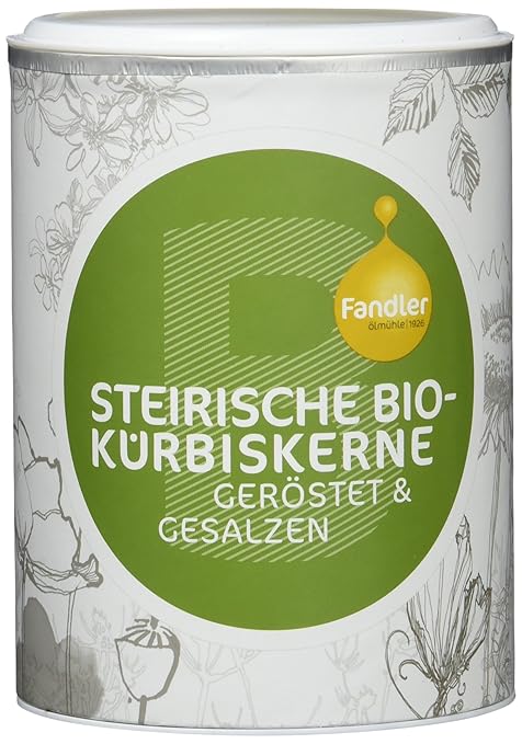 Fandler Steirische Bio-Kürbiskerne geröstet & gesalzen, 3er Pack (3 x 140 g)