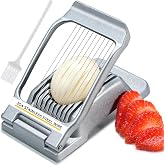 Sopito Heavy Duty Stainless Steel Wire Egg Slicer for Hard Boiled Eggs | Multipurpose for Strawberry and Other Soft Food, Not Bend &amp; Rust, Fast &amp; Uniform Slice, Time-Saving for Cooking, Meal Prep