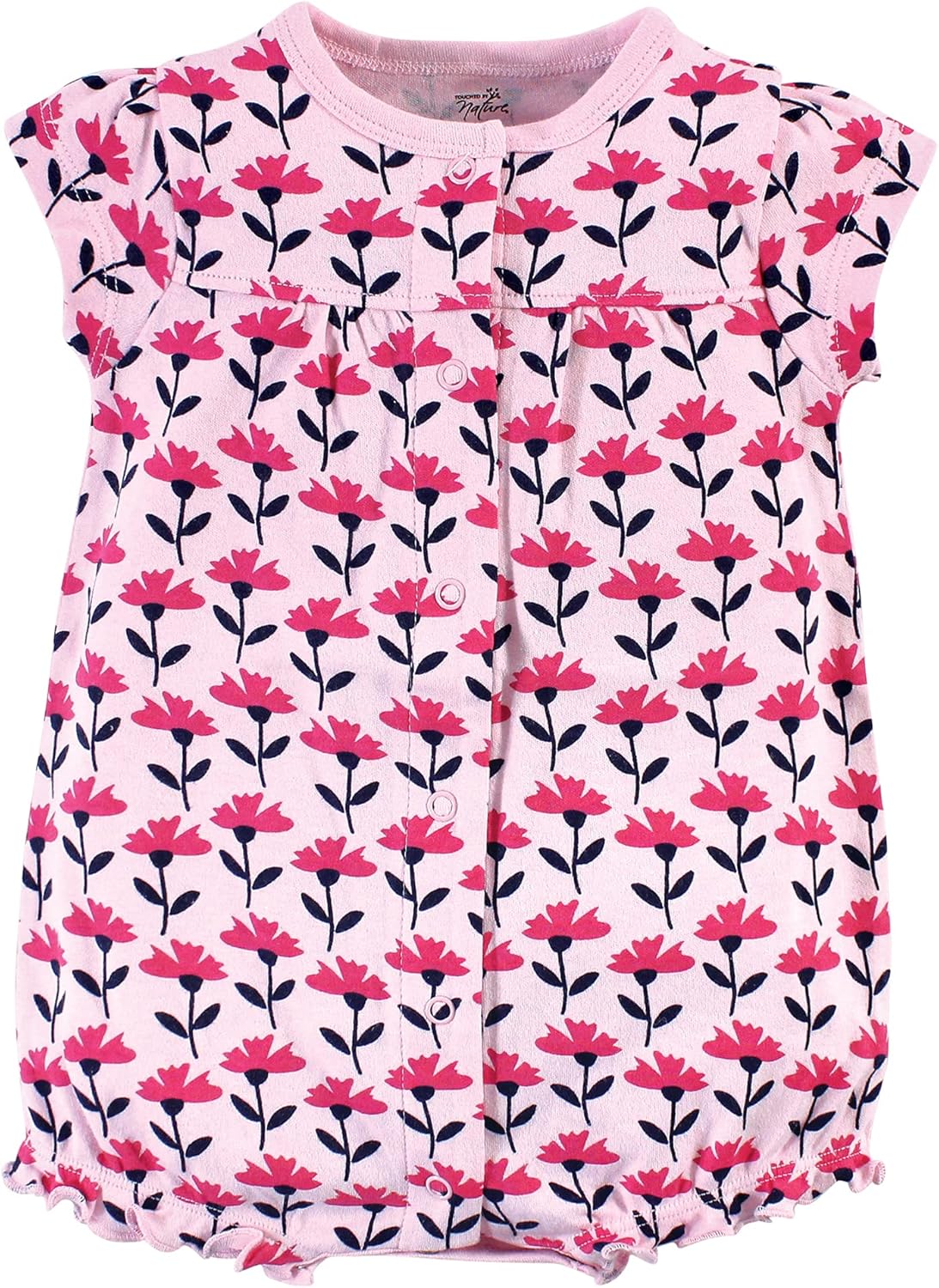 Touched by Nature Unisex Baby Organic Cotton Rompers: Clothing