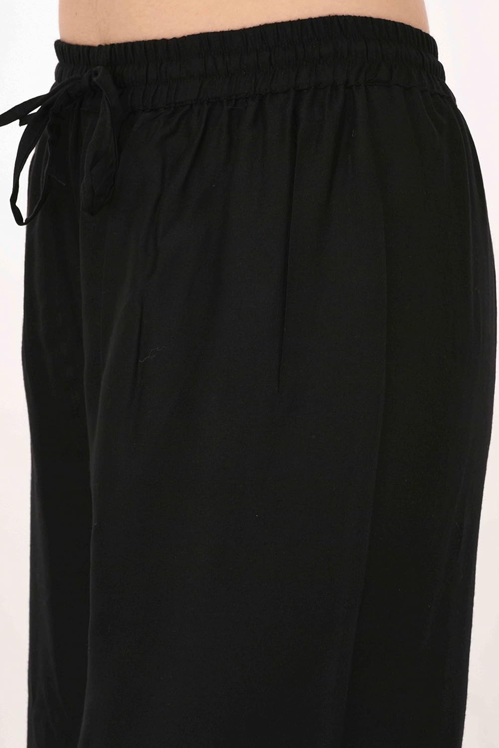 pistaa's women's plain ethnic cotton and crush palazzos