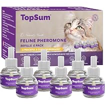 Diffuseur De Phéromones Apaisant Pour Chat - 1 Diffuseur + 2 Recharges De 48 Ml - Réduit Stress, Griffures, Marquage - 5