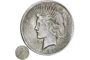 XONHYICN Rare Collectible Antique Historical Coin Exquisite Cameo Design Old Silver Dollar Souvenir Reproduction Artwork Uncirculated Morgan Collection Silver Dollar1922(1PCS)