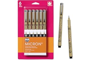 SAKURA Pigma Micron Fineliner Pens - Archival Black Ink Pens - Pens for Writing, Drawing, or Journaling - Assorted Point Size