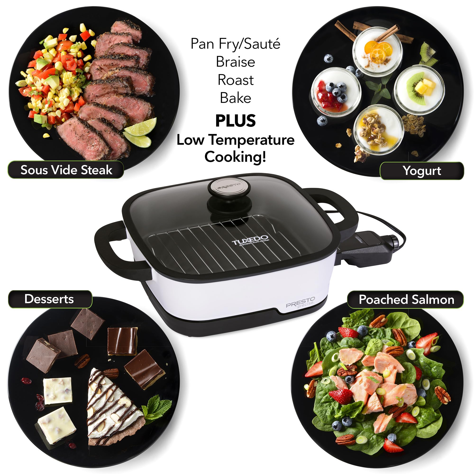 Presto 07118 Tuxedo? Digital Precision Skillet Multi-Cooker