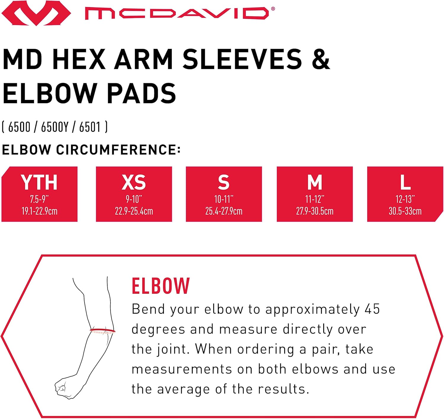 McDavid Basketball Reversible Shooter Arm Sleeve with HEX. Elbow Compression Sleeve with Padding (1 Sleeve) : Sports & Outdoors