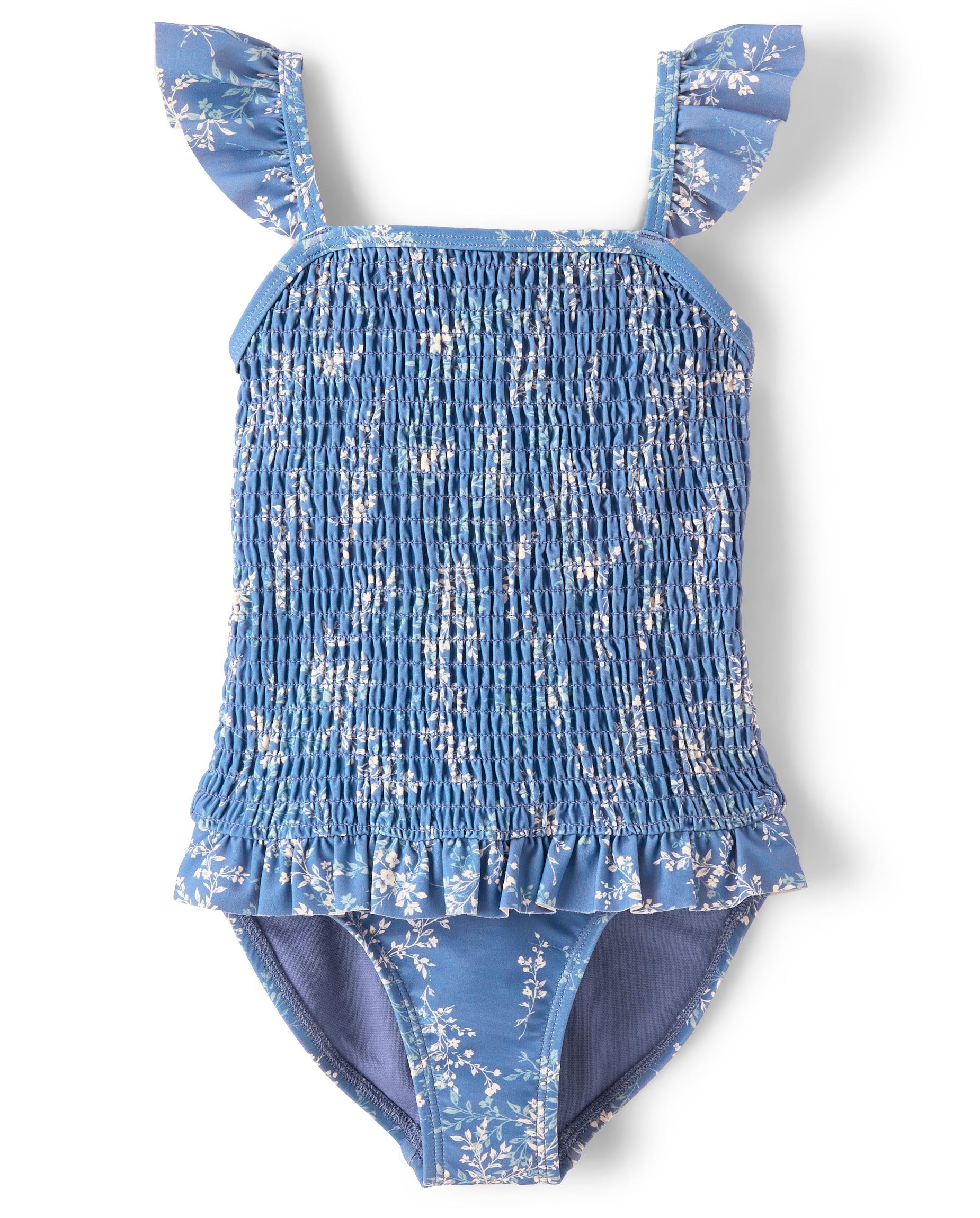 Gymboree,Girls,and Toddler One Piece Swimsuit,Coastal Floral,10 Image