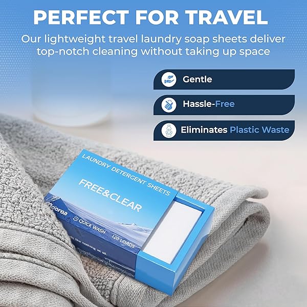 MO’OREA LAUNDRY DETERGENT SHEETS,HYPOALLERGENIC LAUNDRY SOAP,FREE CLEAR FOR SENSITIVE SKIN,RECYCLABLE PACKAGING,STAIN FIGHTING WASHING SHEETS DETERGENT.120 LOADS