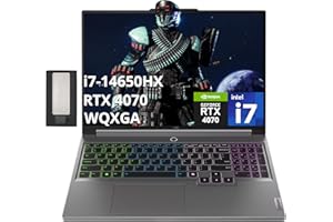 Lenovo Legion 5 16" WQXGA 165Hz Gaming Laptop, Intel i7-14650HX, 64GB DDR5, 4TB PCIe SSD, GeForce RTX 4070, RGB Backlit Keybo