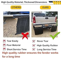 2" Hitch Mounted Mud Flaps, 00108 Heavy Duty Mud