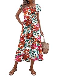 Zeagoo Summer Dress for Women 2025 Flutter Sleeve