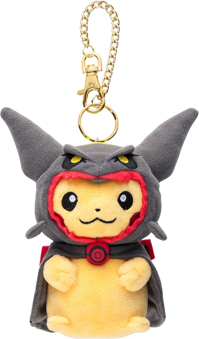 ポケモンセンターオリジナル マスコット 黒いレックウザポンチョを着たピカチュウ アニメ 萌えグッズ 通販 Amazon