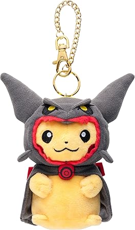 Amazon ポケモンセンターオリジナル マスコット 黒いレックウザポンチョを着たピカチュウ アニメ 萌えグッズ 通販