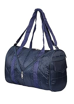SuiDhaga PU Foldable Blue Travel Bag (34x41x30cm)