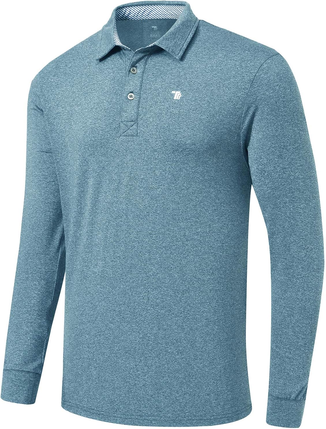 MoFiz Men's Golf Shirts Polo Shirts Athletic Casual T-Shirt Quick Dry Long Sleeve: Clothing