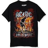 Liquid Blue Unisex-Adult Ac/Dc Rock Eruption Short Sleeve T-Shirt