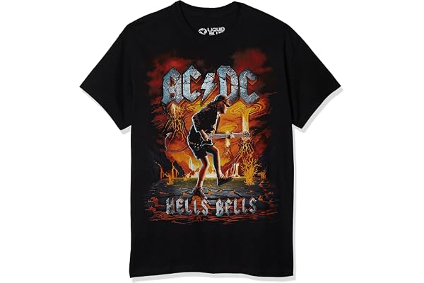 Liquid Blue Unisex-Adult Ac/Dc Rock Eruption Short Sleeve T-shirtT-Shirt